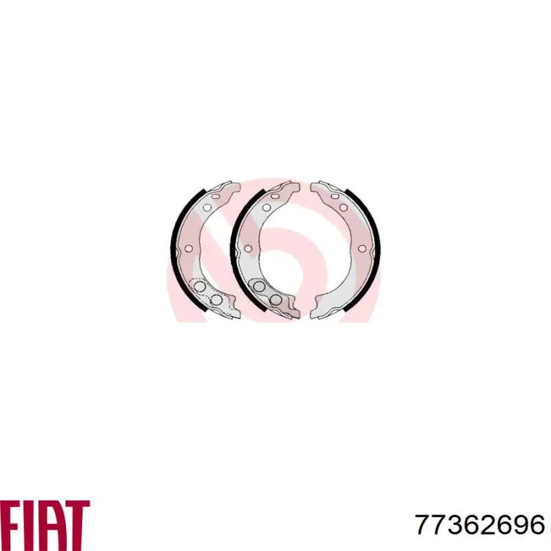 Колодки ручника 77362696 Fiat/Alfa/Lancia