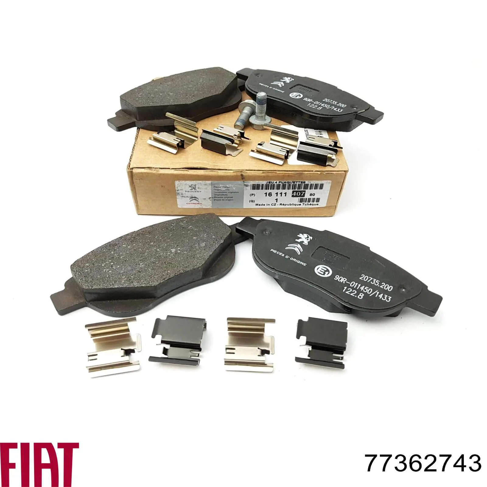 Колодки Fiat/Alfa/Lancia 77362743 цена, от 17.38 USD