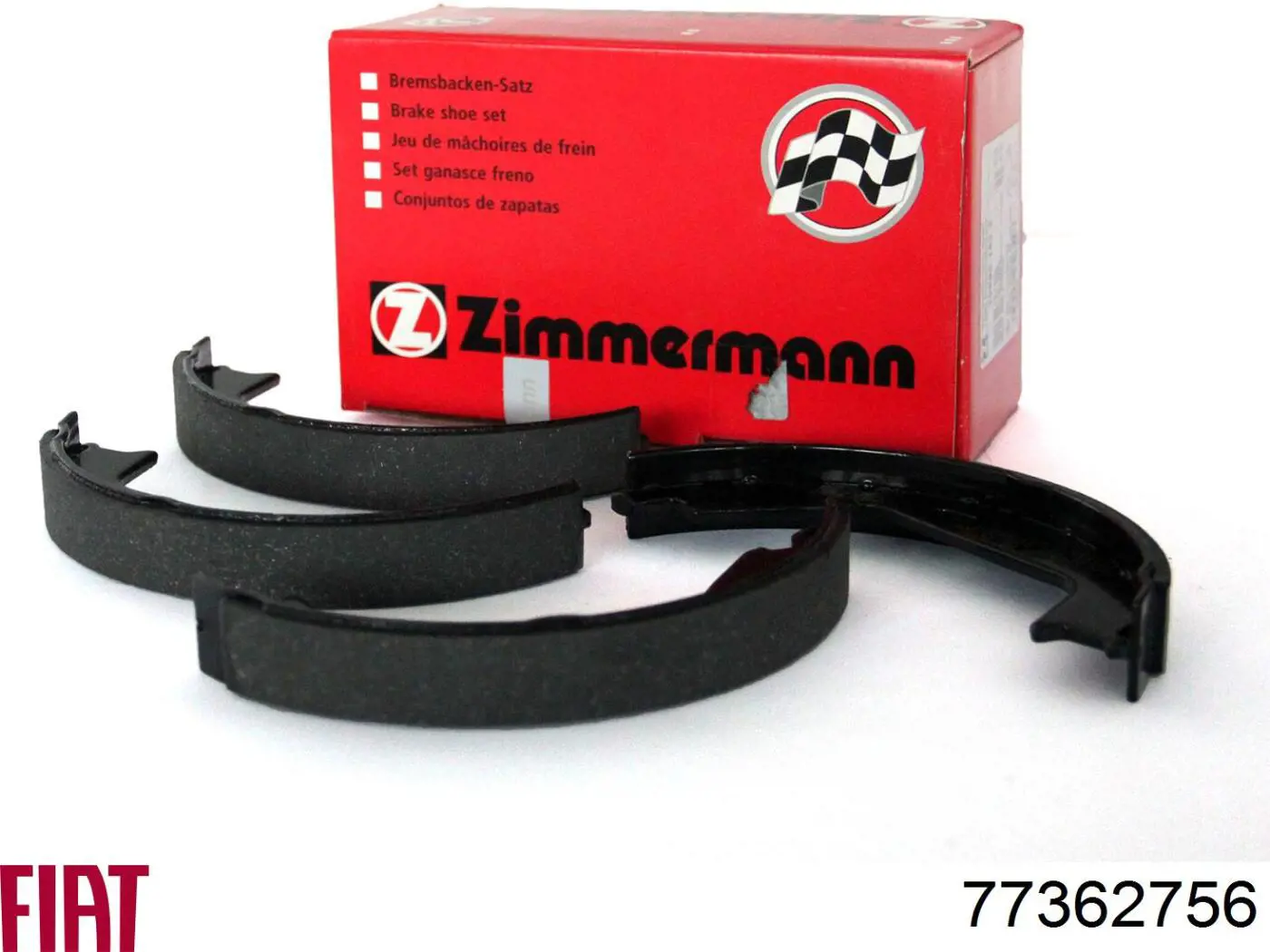 Купить 77362756 Fiat/Alfa/Lancia Задние барабанные тормозные колодки