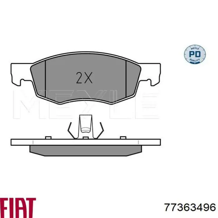 Купить 77363496 Fiat/Alfa/Lancia Колодки тормозные