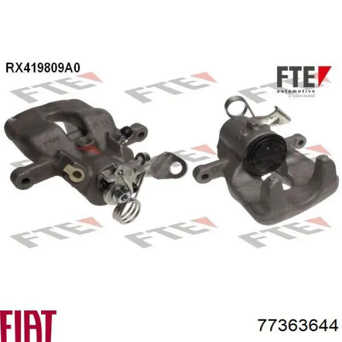 77363644 Fiat/Alfa/Lancia суппорт тормозной задний левый
