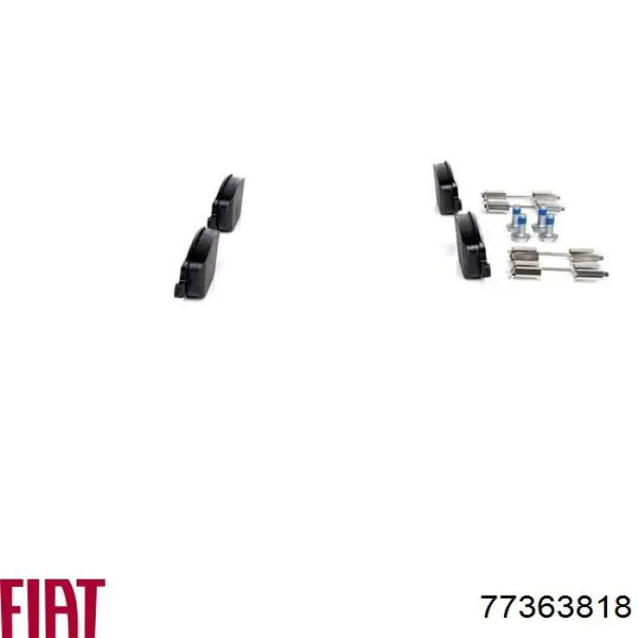 Купить 77363818 Fiat/Alfa/Lancia Колодки тормозные задние, дисковые