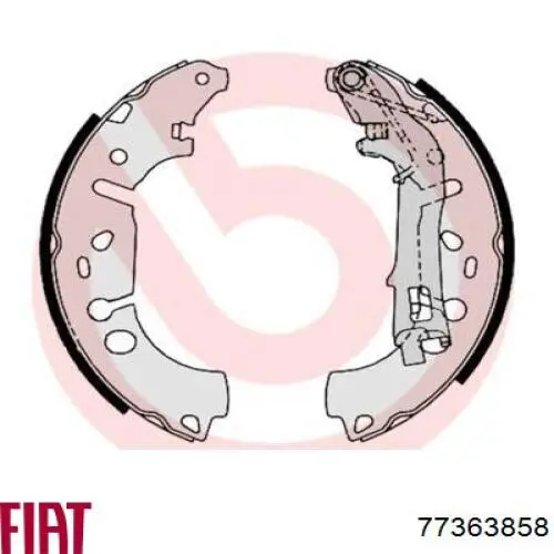 Барабанные колодки Fiat/Alfa/Lancia 77363858