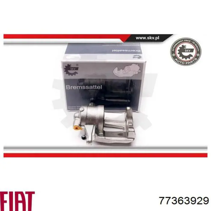 Суппорт тормозной передний левый 77363929 Fiat/Alfa/Lancia