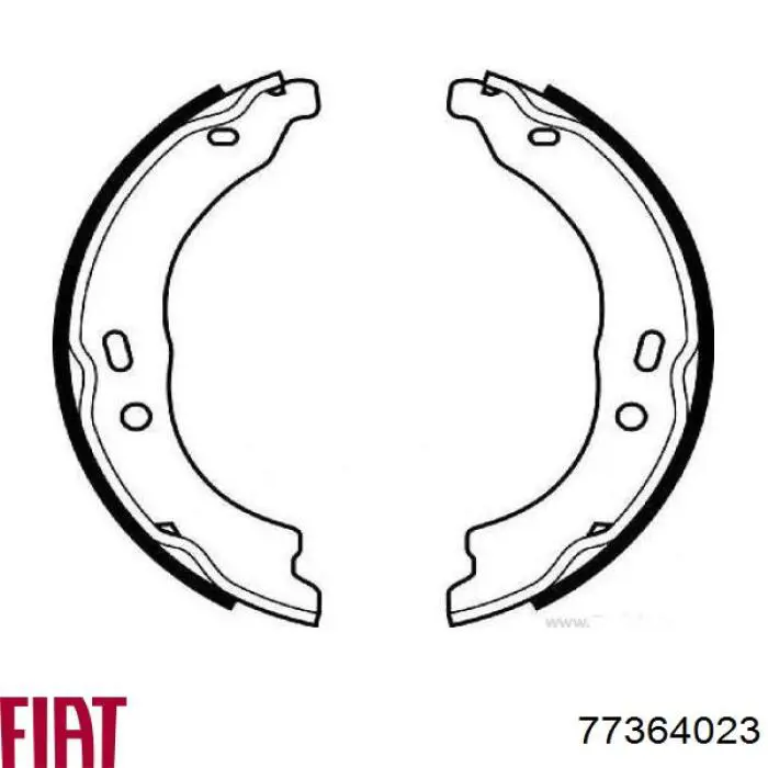 77364023 Fiat/Alfa/Lancia Тормозные колодки ручника