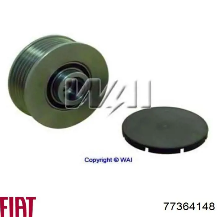 Купить 77364148 Fiat/Alfa/Lancia Шкив ремня генератора