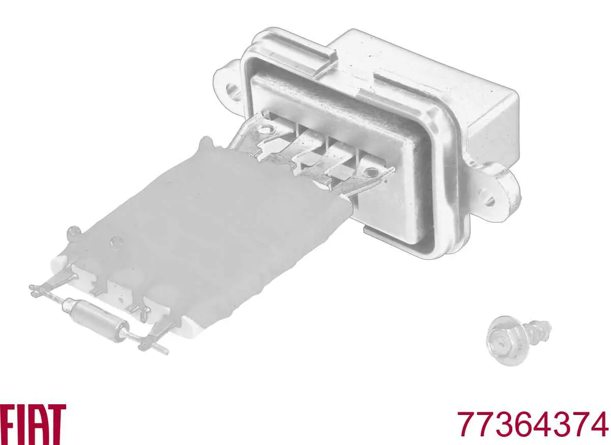 Резистор (сопротивление) вентилятора печки (отопителя салона) Fiat/Alfa/Lancia 77364374