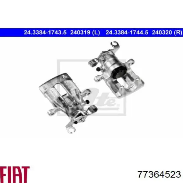 Купить 77364523 Fiat/Alfa/Lancia Суппорт задний левый
