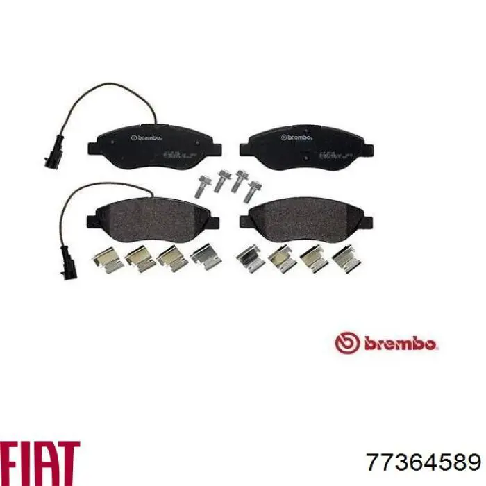 Передние тормозные колодки 77364589 Fiat/Alfa/Lancia