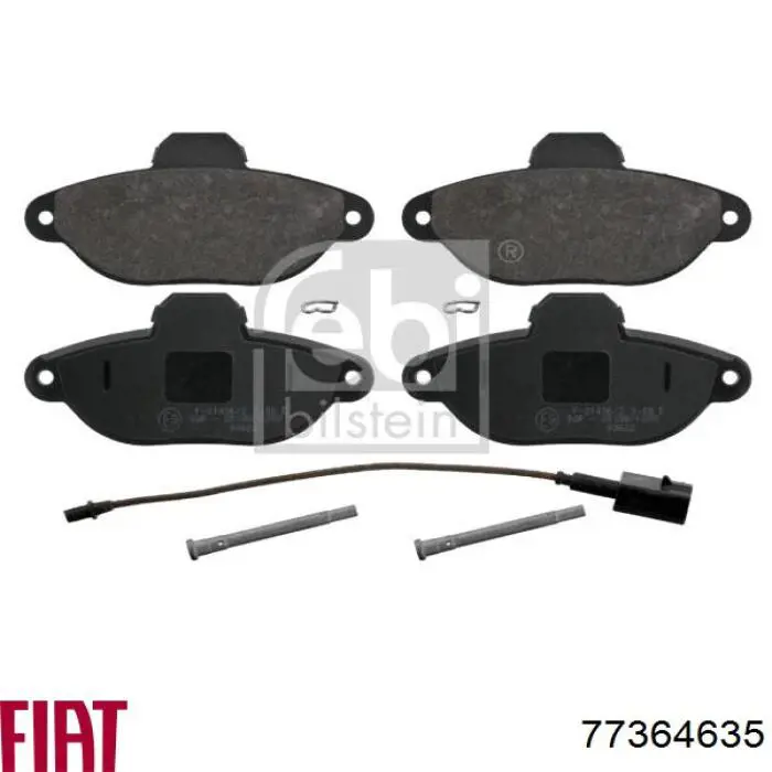 Колодки Fiat/Alfa/Lancia 77364635 цена, от 23.49 USD
