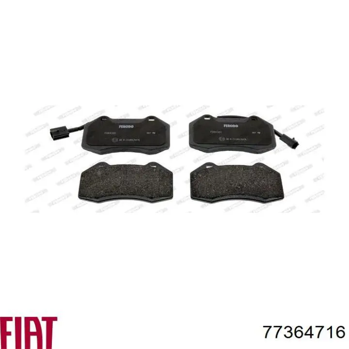 Колодки Fiat/Alfa/Lancia 77364716 цена, от 31.20 USD