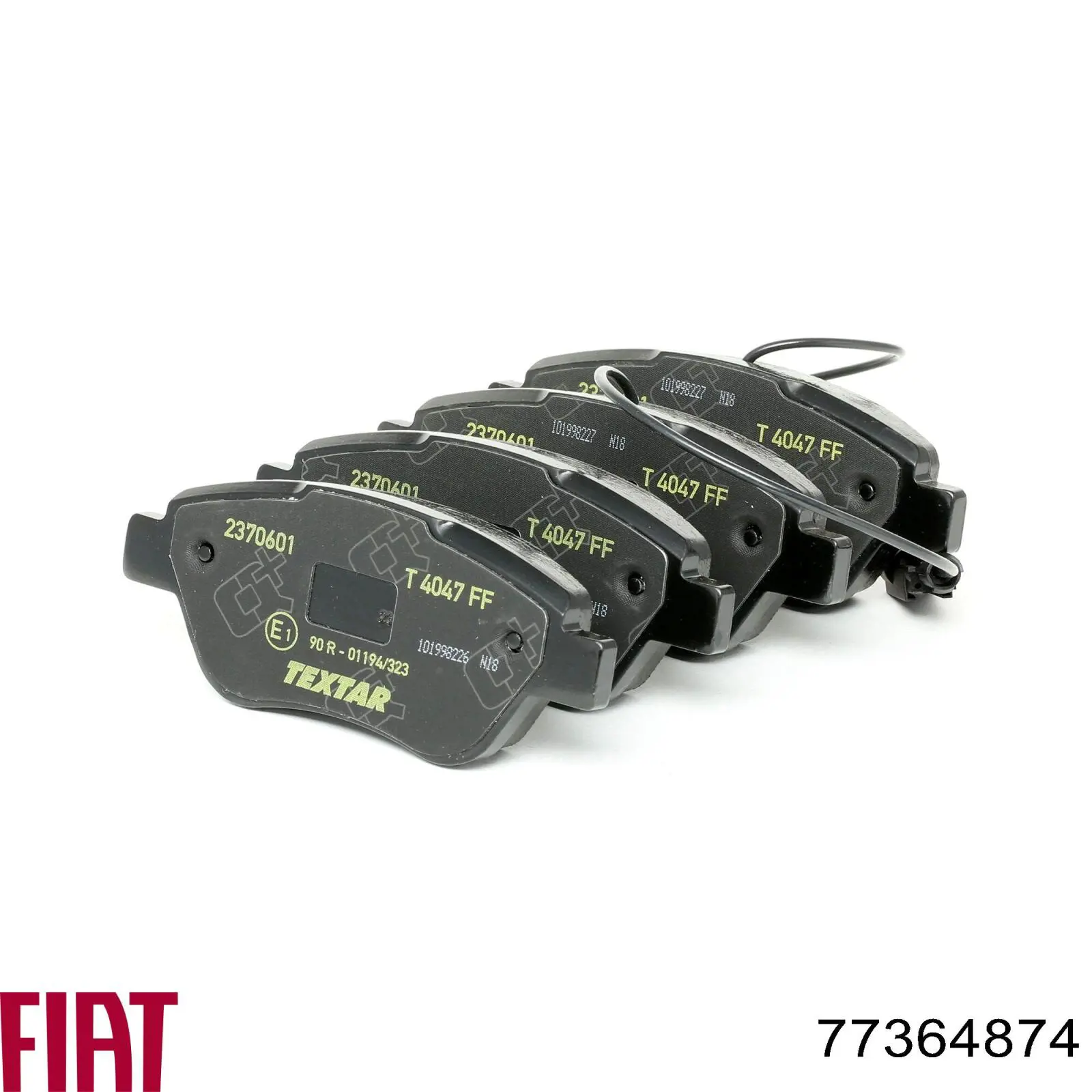 Передние тормозные колодки 77364874 Fiat/Alfa/Lancia