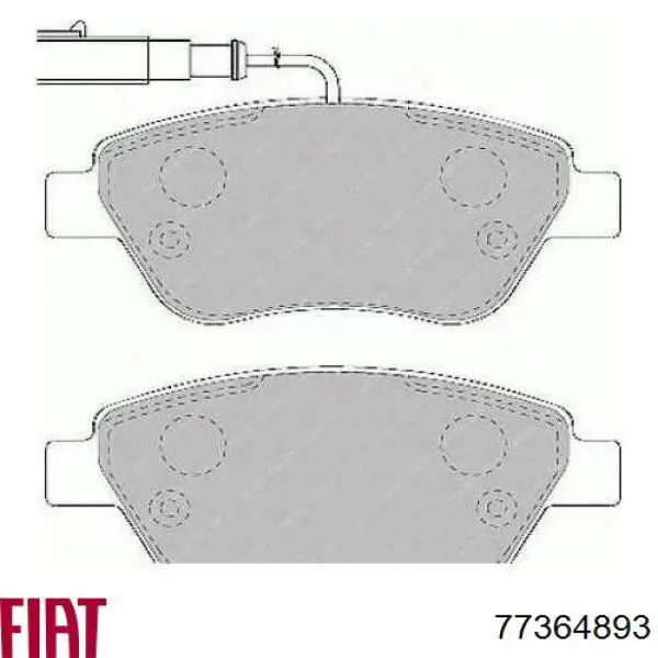 Колодки Fiat/Alfa/Lancia 77364893 цена, от 25.43 USD