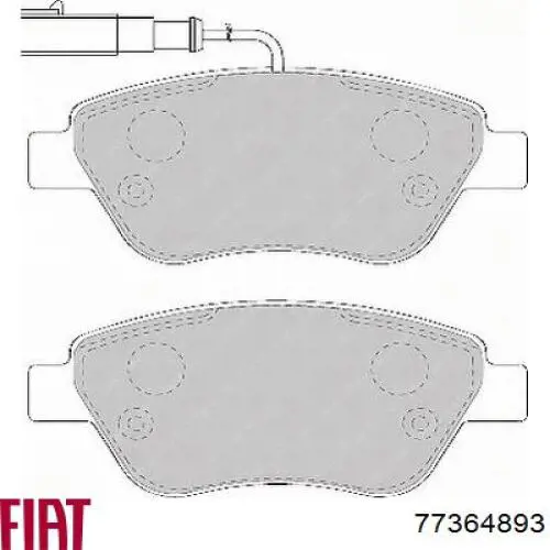 Купить 77364893 Fiat/Alfa/Lancia Колодки тормозные