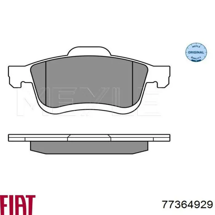 Передние тормозные колодки 77364929 Fiat/Alfa/Lancia