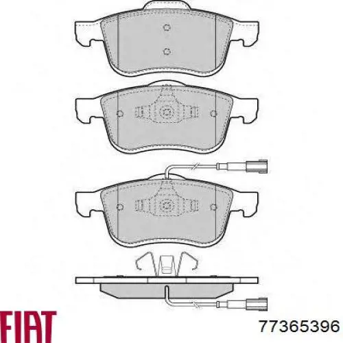 Купить 77365396 Fiat/Alfa/Lancia Колодки тормозные