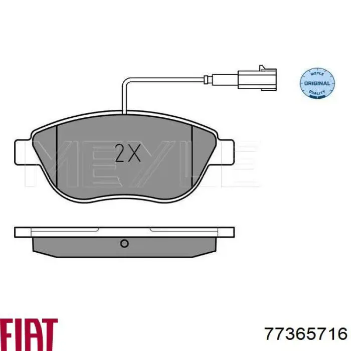 Колодки Fiat/Alfa/Lancia 77365716 цена, от 33.47 USD