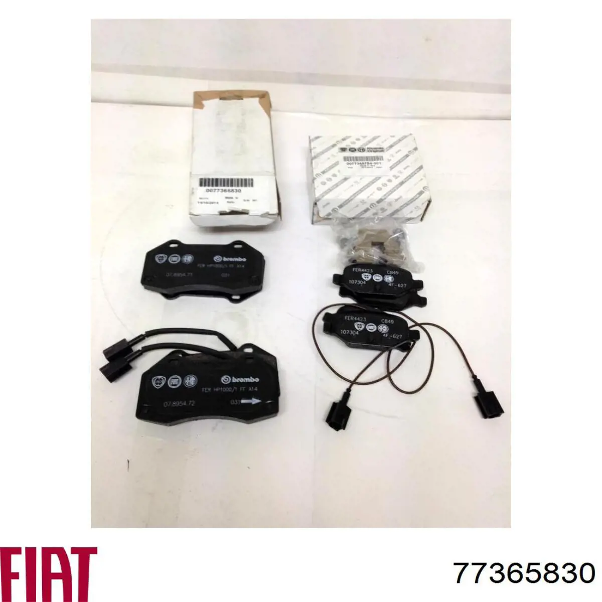 Передние тормозные колодки 77365830 Fiat/Alfa/Lancia
