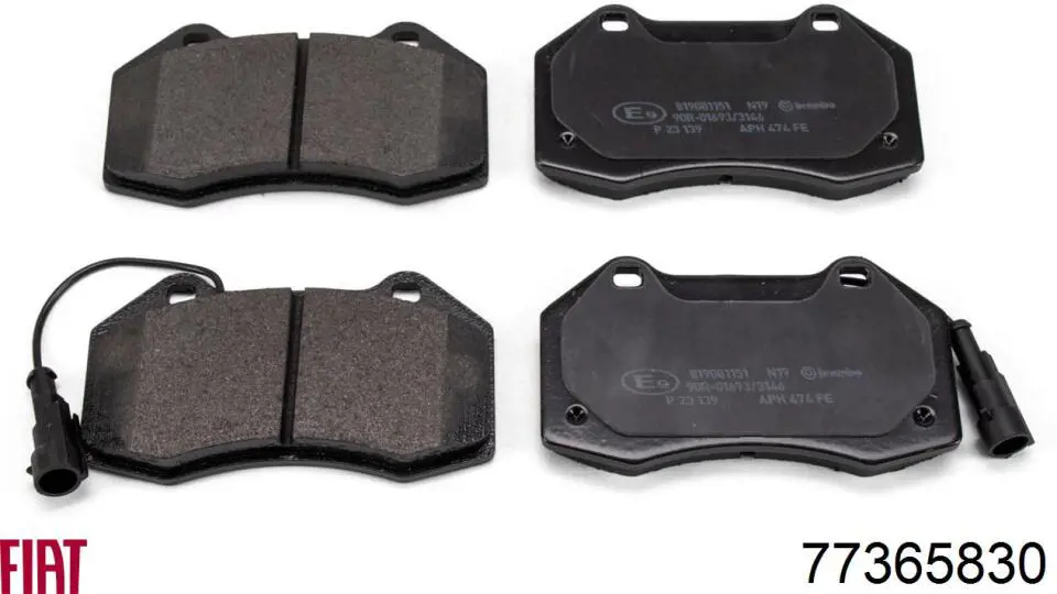 Купить 77365830 Fiat/Alfa/Lancia Колодки тормозные