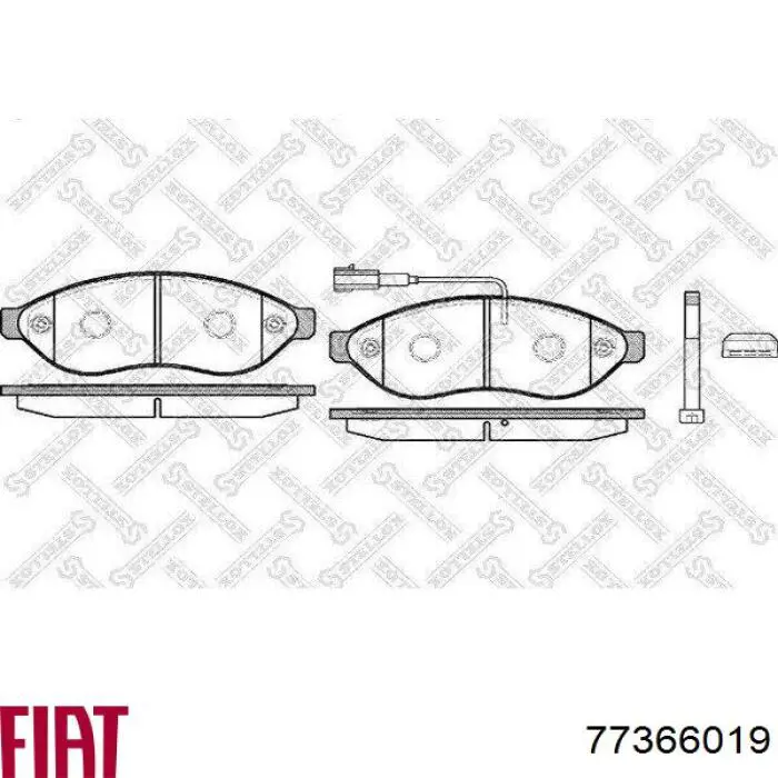 Купить 77366019 Fiat/Alfa/Lancia Колодки тормозные