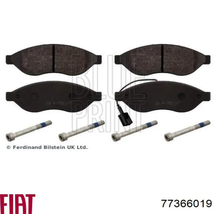 Передние тормозные колодки 77366019 Fiat/Alfa/Lancia