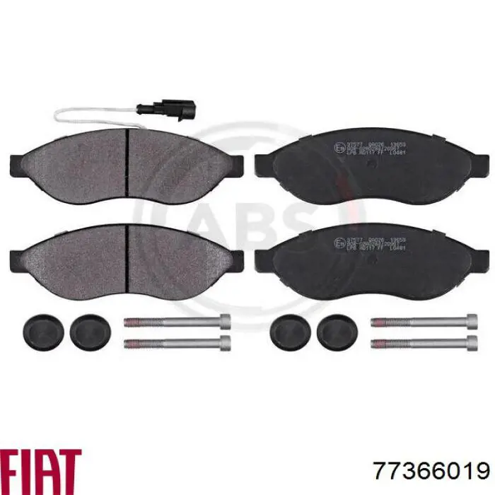 Тормозные колодки Fiat/Alfa/Lancia 77366019