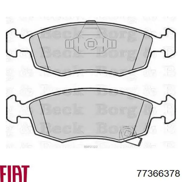 77366378 Fiat/Alfa/Lancia Колодки передние