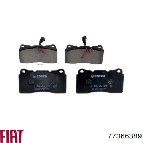 Колодки Fiat/Alfa/Lancia 77366389 цена, от 45.56 USD