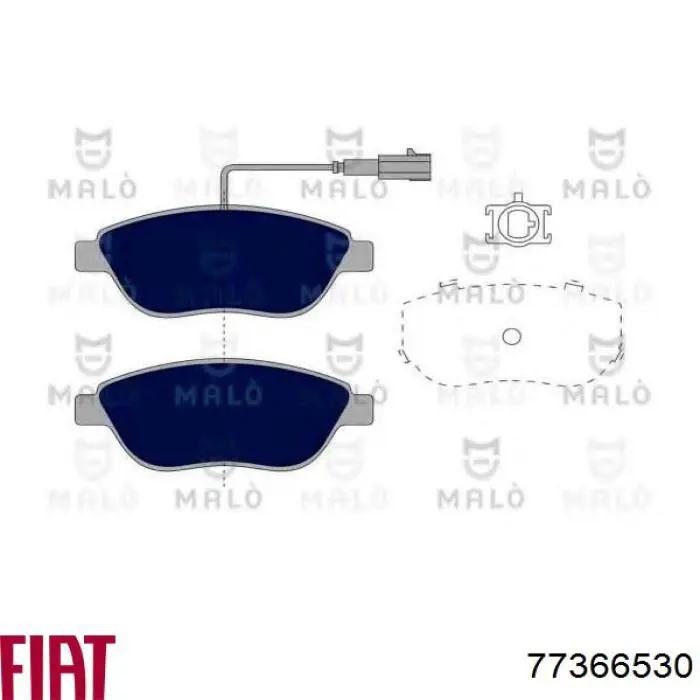 Колодки Fiat/Alfa/Lancia 77366530 цена, от 21.06 USD