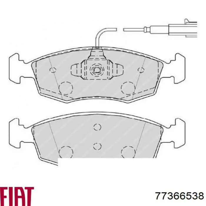 Колодки Fiat/Alfa/Lancia 77366538 цена, от 30.20 USD