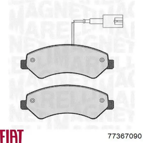 Передние тормозные колодки 77367090 Fiat/Alfa/Lancia