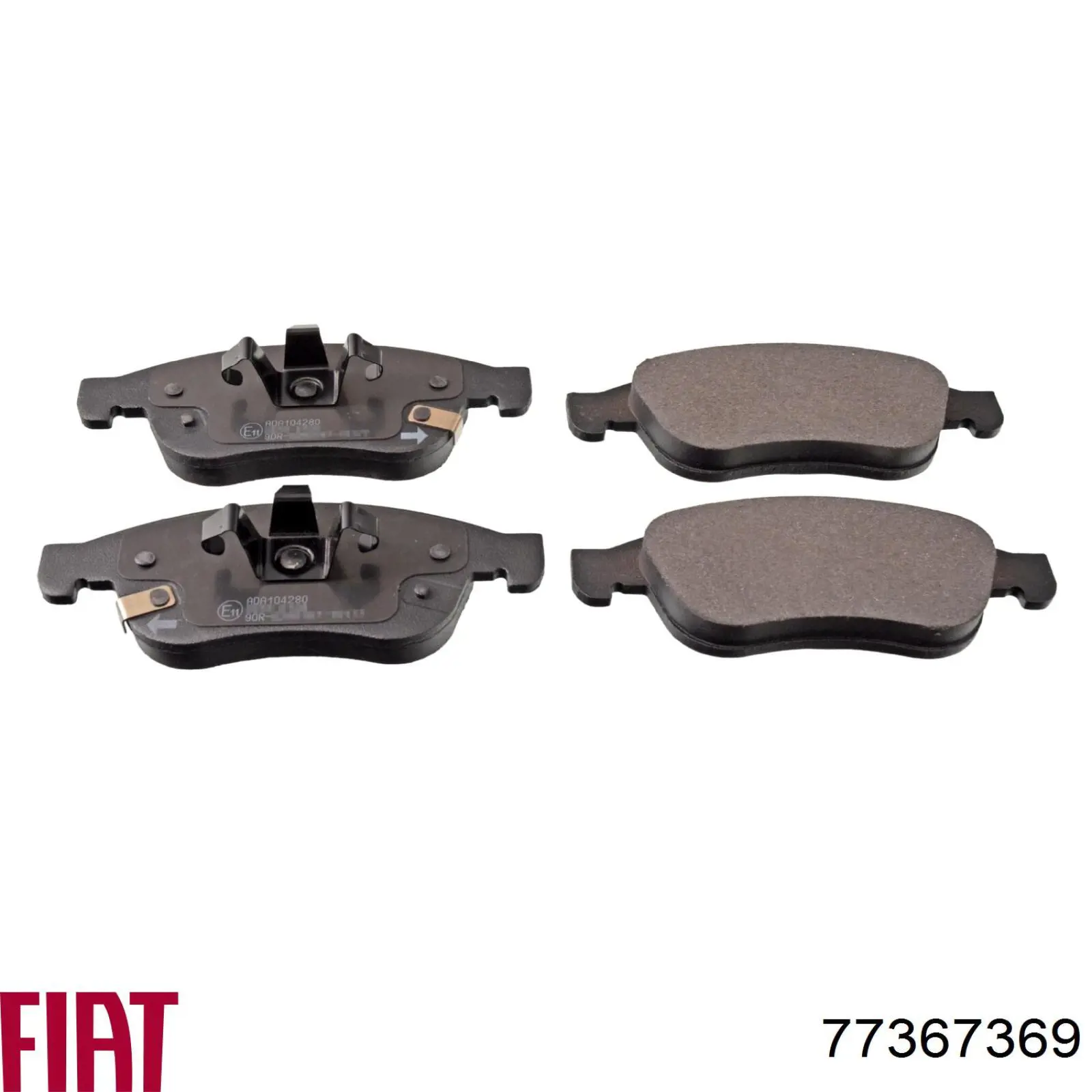 Передние тормозные колодки 77367369 Fiat/Alfa/Lancia