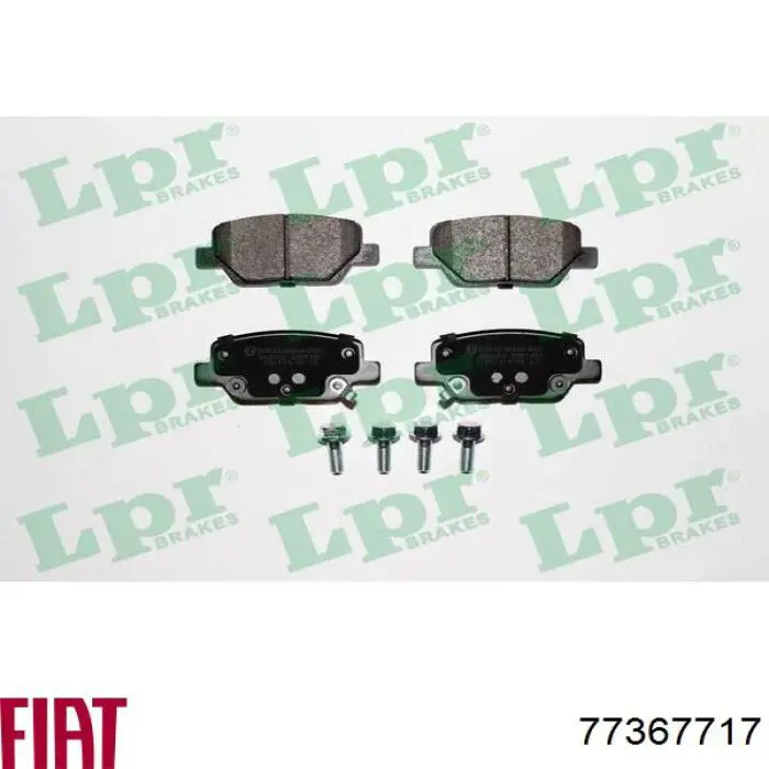 77367717 Fiat/Alfa/Lancia Колодки тормозные дисковые комплект