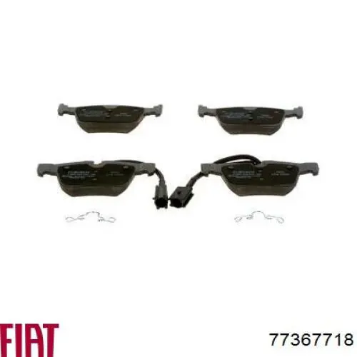 Задние тормозные колодки 77367718 Fiat/Alfa/Lancia
