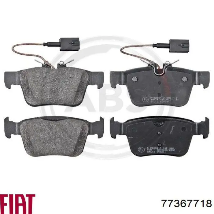 77367718 Fiat/Alfa/Lancia Колодки тормозные дисковые комплект