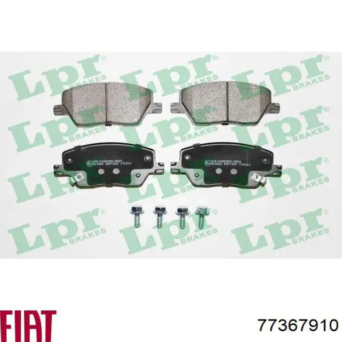 Compre 77367910 Fiat/Alfa/Lancia Sapatas do freio dianteiras de disco