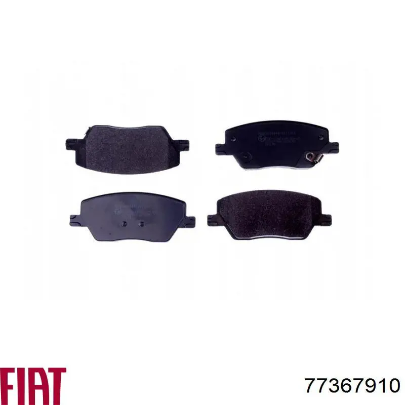 77367910 Fiat/Alfa/Lancia Sapatas do freio dianteiras de disco