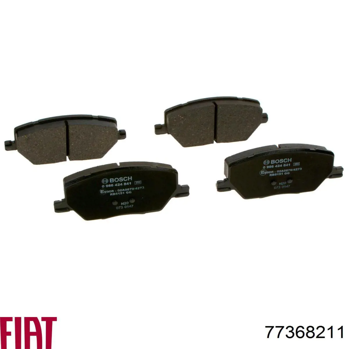 77368211 Fiat/Alfa/Lancia Колодки передние