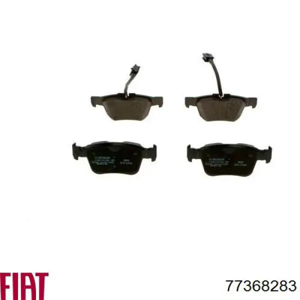 Задние тормозные колодки 77368283 Fiat/Alfa/Lancia