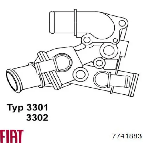 Купить 7741883 Fiat/Alfa/Lancia Автомобильный термостат