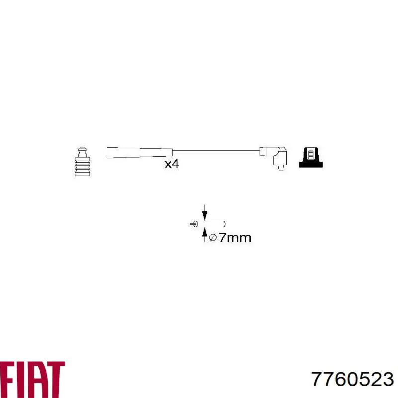 Купить 7760523 Fiat/Alfa/Lancia Провода высокого напряжения
