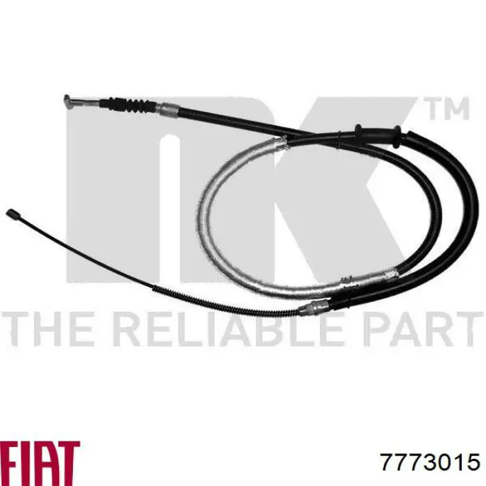 7773015 Fiat/Alfa/Lancia cabo do freio de estacionamento traseiro esquerdo