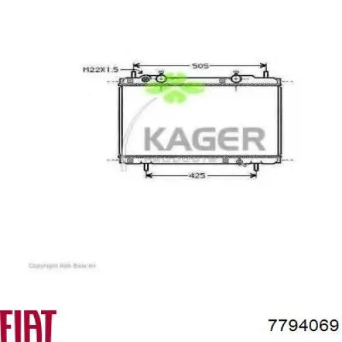 Радиатор 310410 Kager