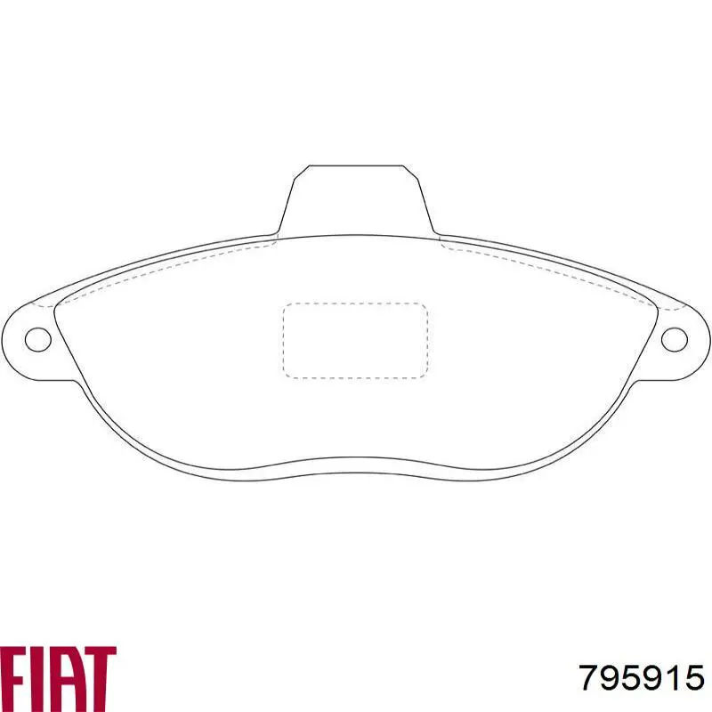 Передние тормозные колодки 795915 Fiat/Alfa/Lancia