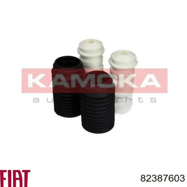 0082387603 Fiat/Alfa/Lancia pára-choque (grade de proteção de amortecedor traseiro + bota de proteção)