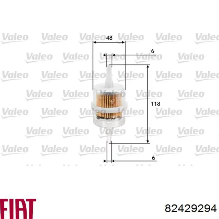 Filtro combustible 82429294 Fiat/Alfa/Lancia