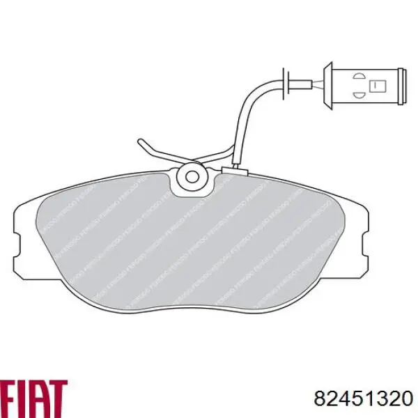 82451320 Fiat/Alfa/Lancia Колодки передние