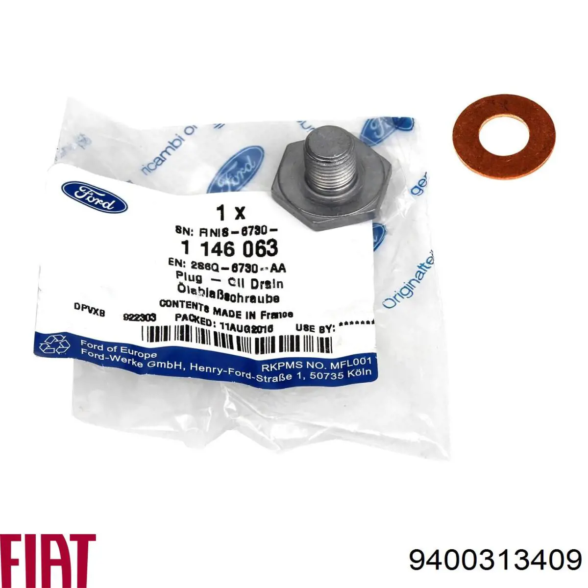 Vedante de rolha de panela de motor 9400313409 Fiat/Alfa/Lancia