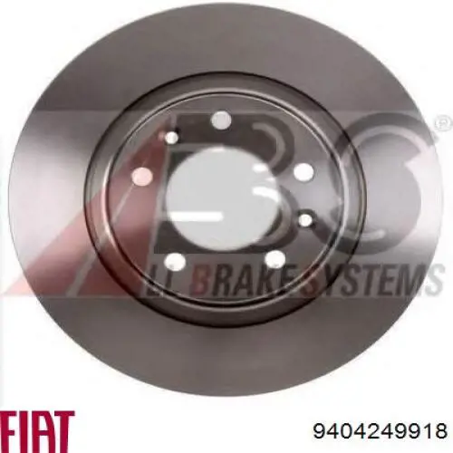Диск тормозной задний Fiat/Alfa/Lancia 9404249918