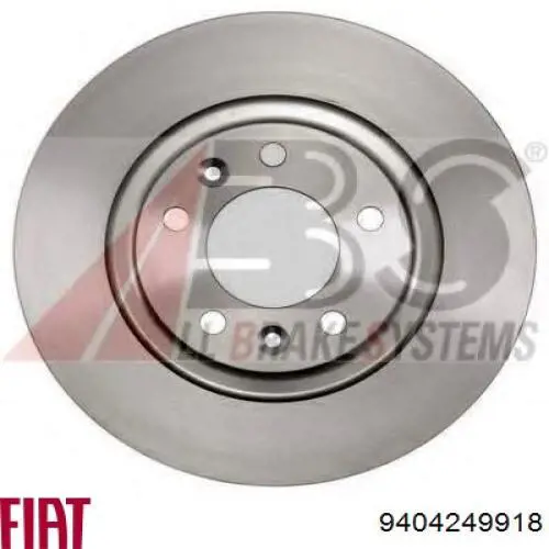 Disco do freio traseiro Fiat/Alfa/Lancia 9404249918